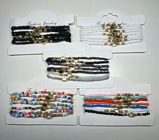 Pulseras corazones - Multicolor