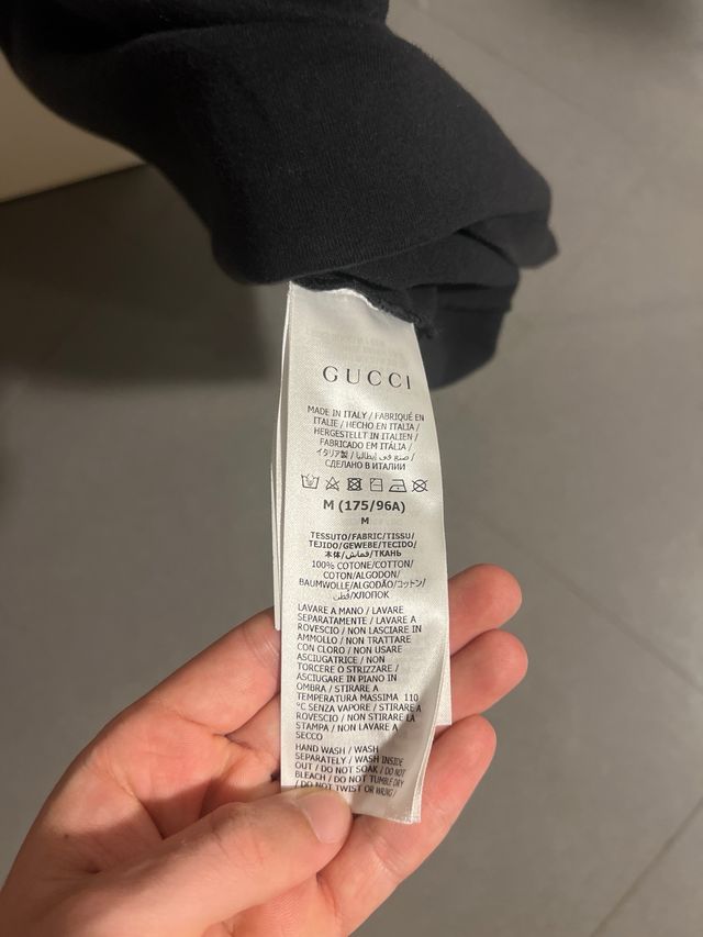 Camiseta Gucci negra y roja Original