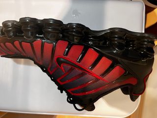 Zapatillas Nike Shox rojas y negras reales