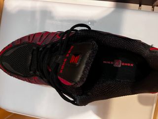 Zapatillas Nike Shox rojas y negras reales