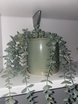 Maceta cerámica verde