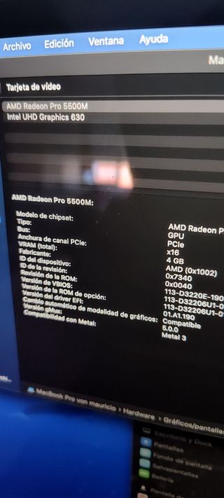 MacBook Pro 2019 i9 16gb 1TB impecable