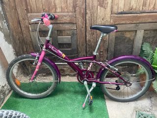 Bicicleta niña btwin 20" púrpura