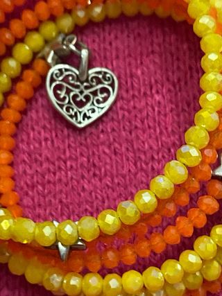 Braccialetti cristallo arancio-giallo