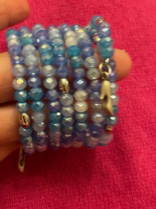 Braccialetti cristallo blu|argento