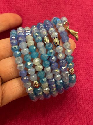 Braccialetti cristallo blu|argento