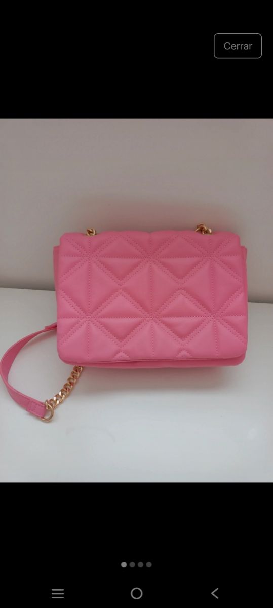 Bolso rosa acolchado