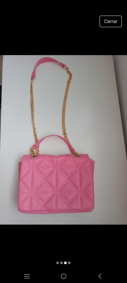 Bolso rosa acolchado