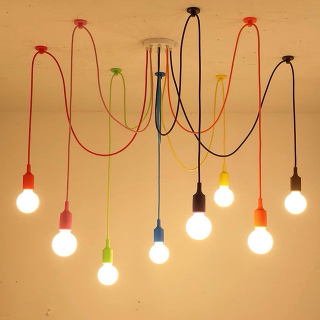 5 Lampadari Pendenti Colorati