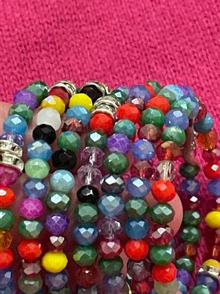 Braccialetti cristallo multicolor
