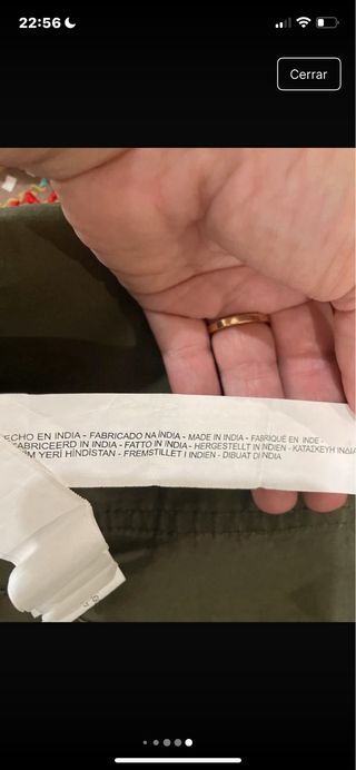 Chaqueta militar estampada