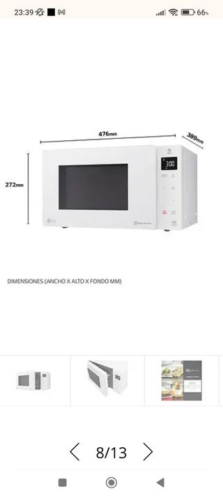 Microondas LG Smart Inverter - Como nuevo