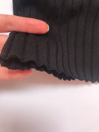 Top negro Mango - Encaje