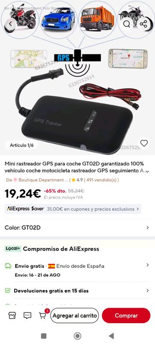 GPS Tracker para Coche