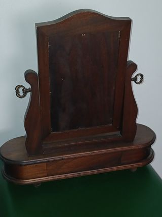 Espejo tocador antiguo madera


era
