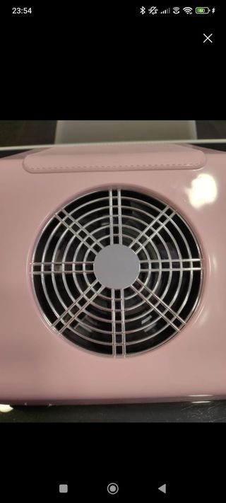 Aspirador de polvo para uñas rosa