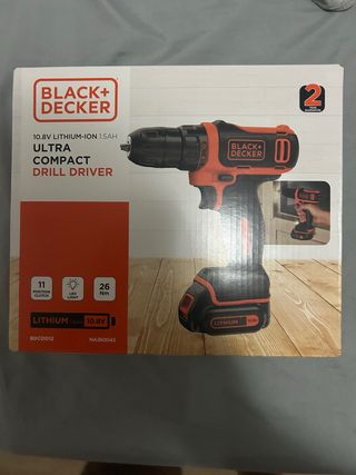Taladro Black+Decker 10.8V Ultra Compacto