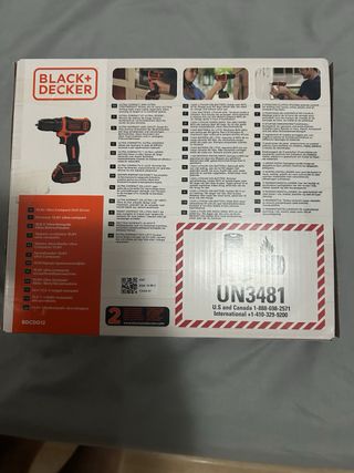 Taladro Black+Decker 10.8V Ultra Compacto