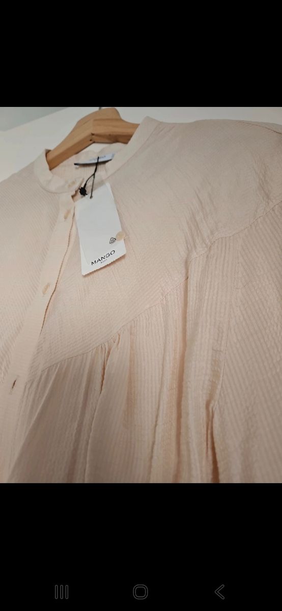 Blusa Mango crema - Talla L