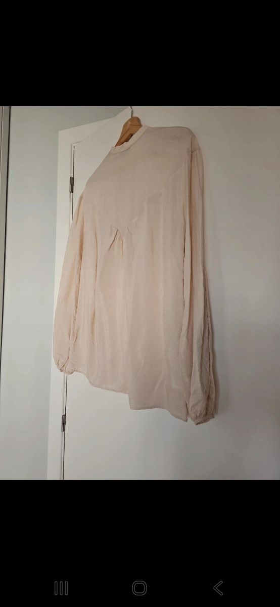 Blusa Mango crema - Talla L