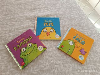 El pollo pepe
La rana Ramona
El pájaro Paco