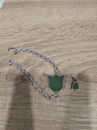Pulsera y colgante Tous verdes