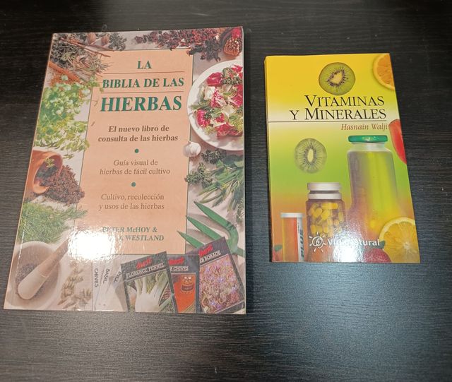 Libros vitaminas, hierbas