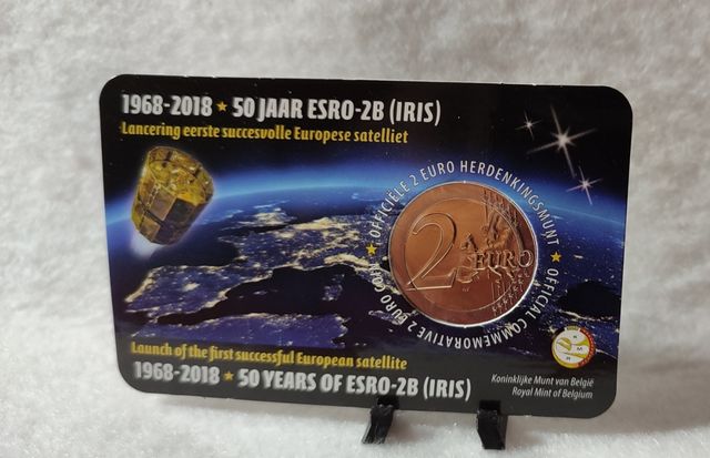 Moneda 2€ Bélgica ESRO-2B (IRIS)