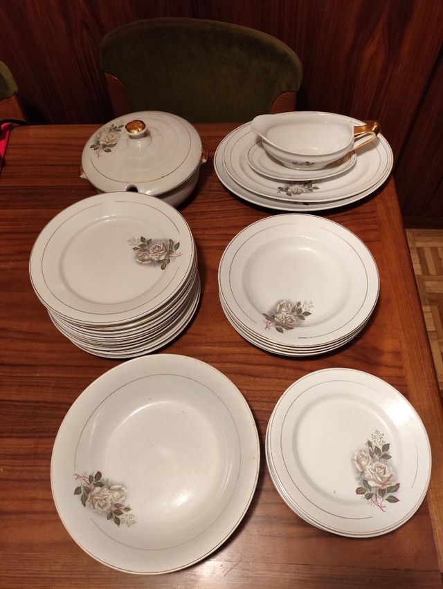 Vajilla porcelana Vargas Segovia