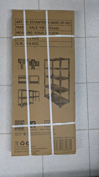 Estantería metálica 180x90x40cm