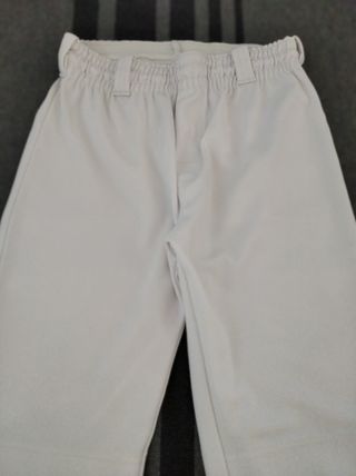 Pantalones béisbol niño blancos