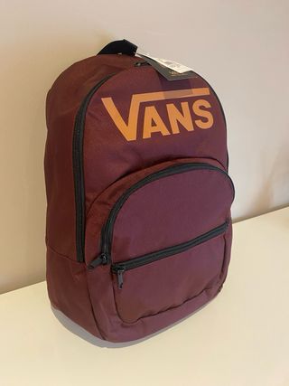 Mochila Vans Burdeos y Naranja 
