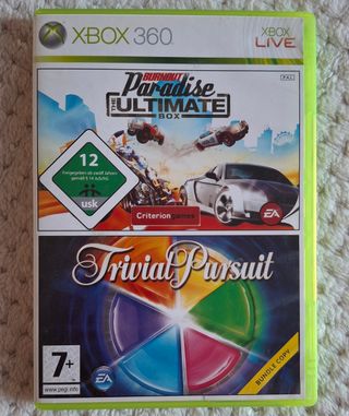 🇪🇸 Xbox 360: Burnout Paradise & Trivial Pursuit