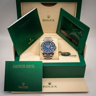 Rolex Datejust 126334 Esf Azul Acero/Oro blanco 