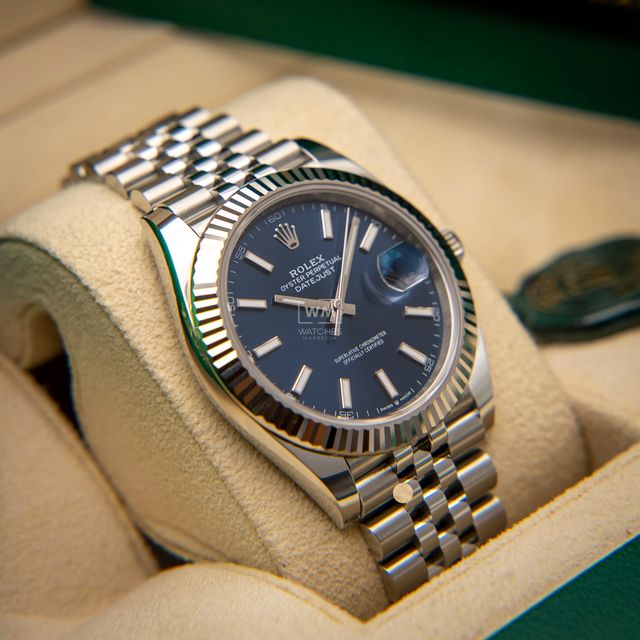 Rolex Datejust 126334 Esf Azul Acero/Oro blanco