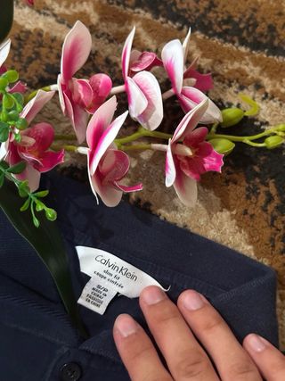Polo Calvin Klein Uomo S - Blu