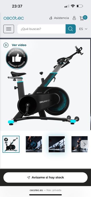 Bicicleta spinning Cecotec Drumfit 7000 Magno