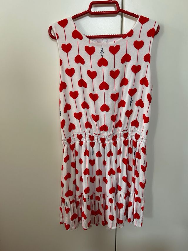 Vestidos Liujo niña - corazones rojos