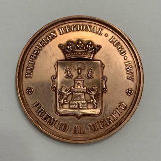 Medalla Alfonso XII: Exposicion Lugo 1877