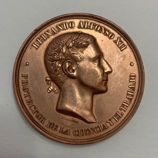 Medalla Alfonso XII: Exposicion Lugo 1877