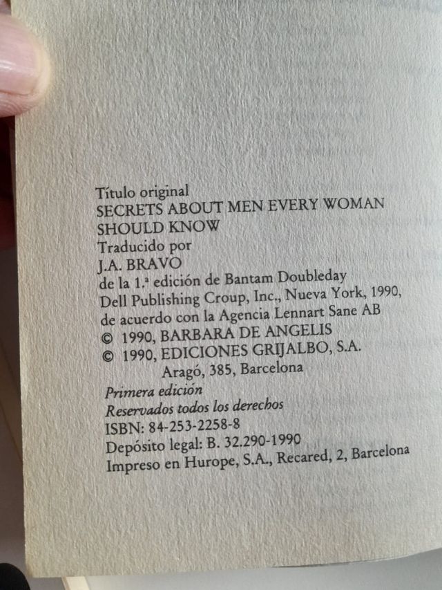 Secretos de los hombres - Barbara de Angelis