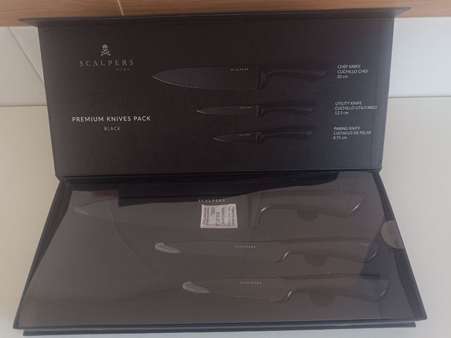 Juego cuchillos SCALPERS - Negro