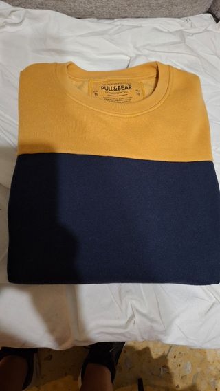 Sudadera Pull&Bear bicolor M