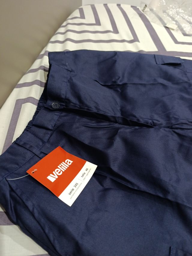 Pantalones Velilla trabajo azul