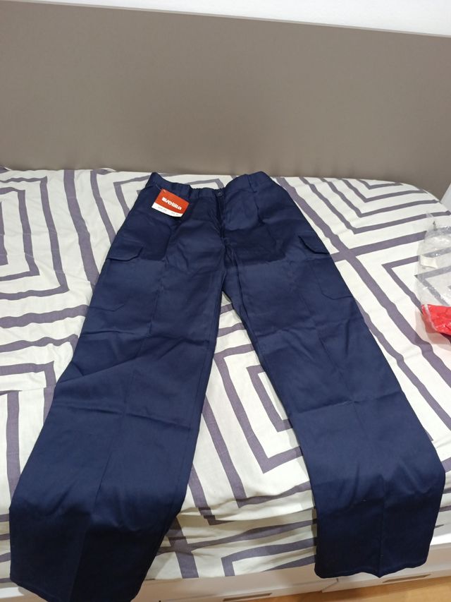 Pantalones Velilla trabajo azul