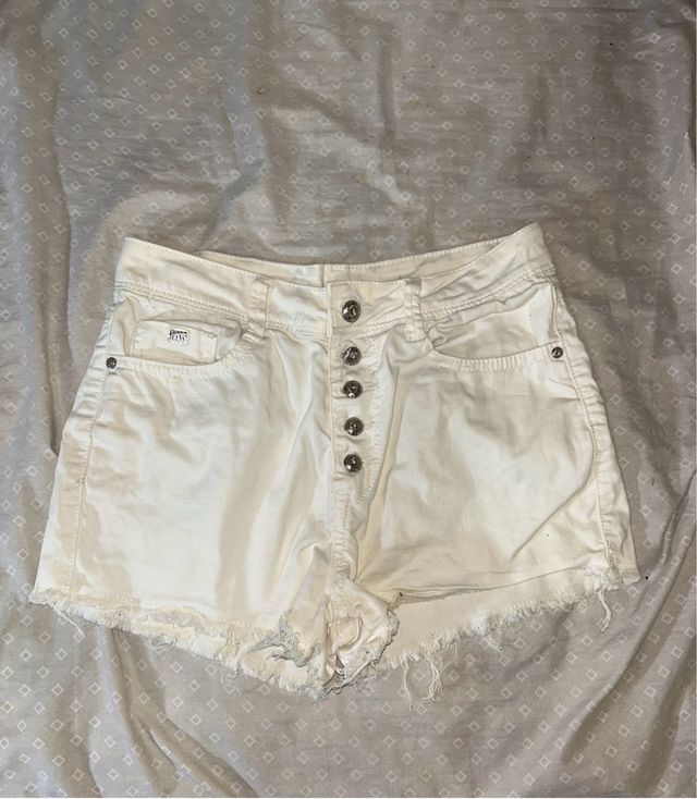 Shorts vaqueros blancos