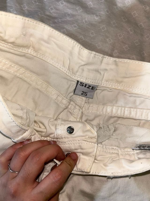 Shorts vaqueros blancos