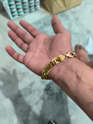 Pulsera Oro 18 k Versage Medusas , Reversible.