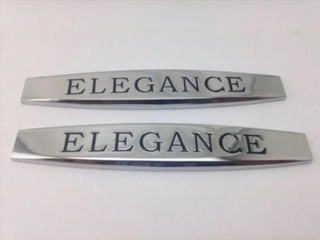 LOGO ELEGANCE MERCEDES BENZ 2 EMBLEMAS m_251