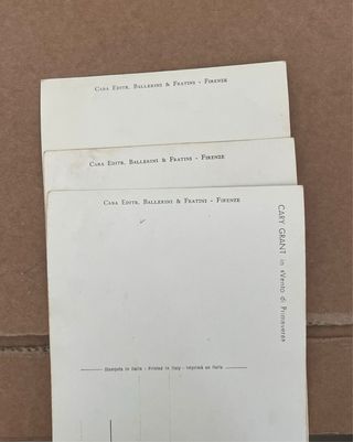 Lotto 3 cartoline vintage anni ’50 Star del cinema